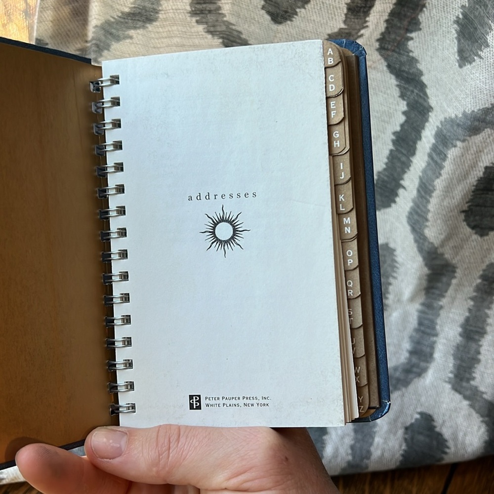 Blue address book - Picture 3 of 5